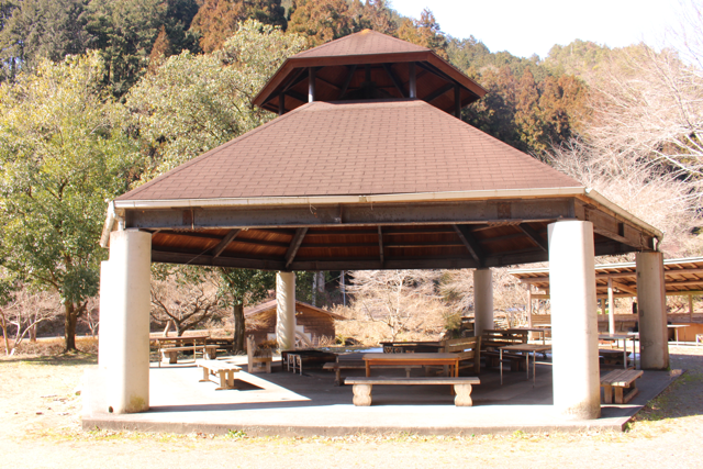 屋根あり-キャンプ場
